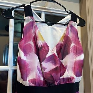 Express Pink and White Floral Dress